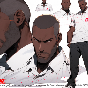 Polo Grid Serie Eco-Friendly Blanc